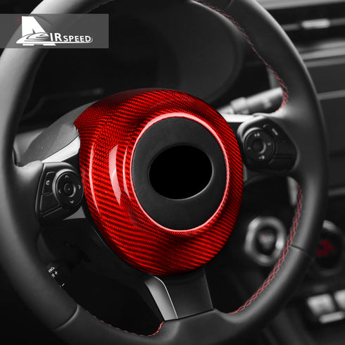 Carbon Fiber Steering Wheel Red Trim For Subaru Brz Toyota 86 2017-2024